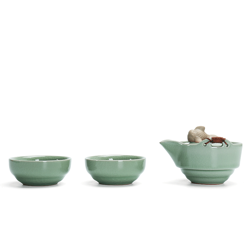 Dragon invertors ru up market metrix sample tea cup personal single CPU kung fu tea cups ceramic tea set elder brother up with small cup can keep open