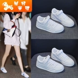 Демисезонная белая обувь, кроссовки, повседневная обувь, 2023, в корейском стиле, популярно в интернете