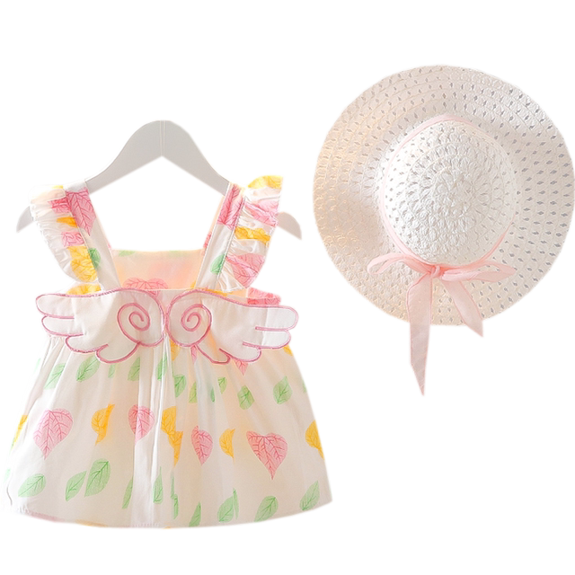 Deformed Miaomiao House Baby Girl Jumpsuit Vest Dress Summer Clothes