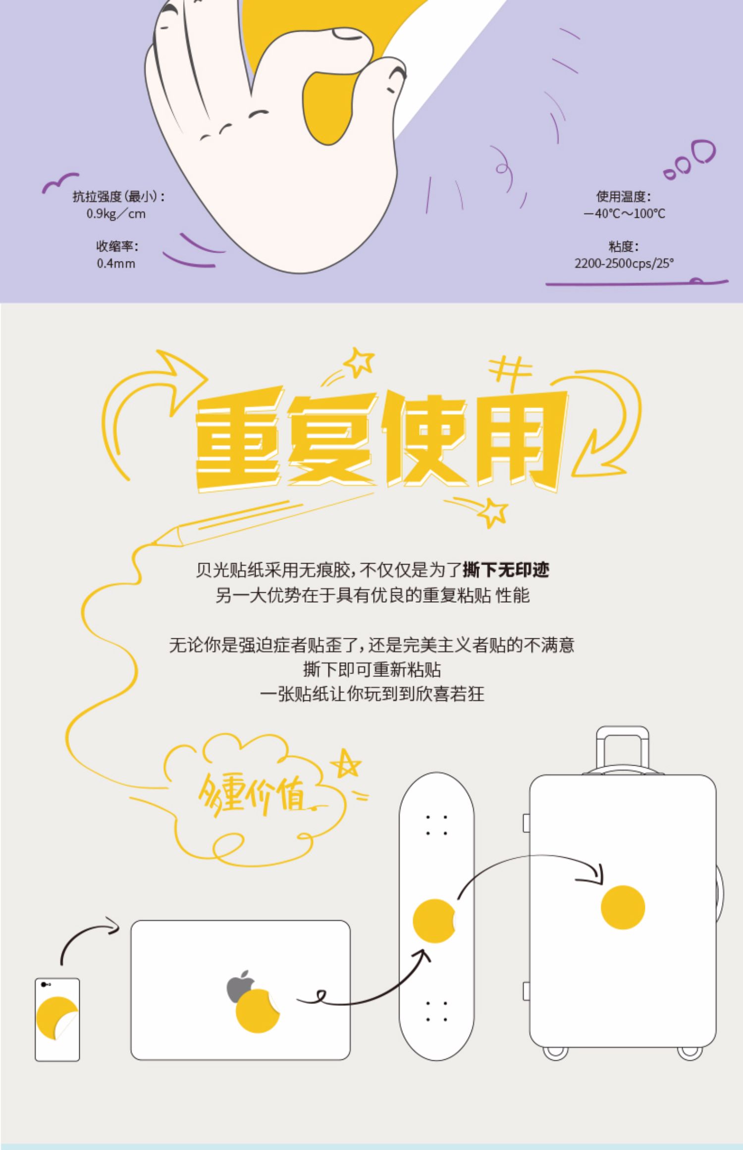Phim hoạt hình Disney vali dễ thương sticker laptop vali guitar trang trí dán chống thấm 103 - Phụ kiện máy tính xách tay miếng dán laptop lenovo
