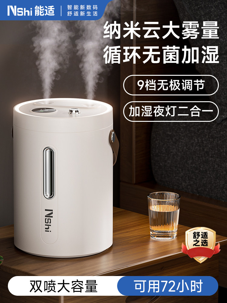 Humidifier Suitable for Office Desktop, Home, Silent, Bedroom, Living Room, Pregnant Women, Infants, Large Capacity Air Spray