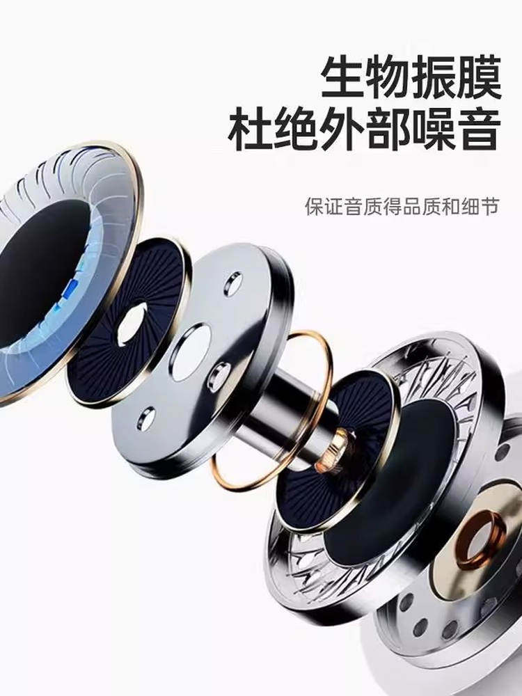 Suitable for 2025 New Model Bluetooth Headphones, Official Genuine Original Noise-Cancelling Sports Headphones, Comfortable to Wear for Long Periods, High Sound Quality, True Wireless