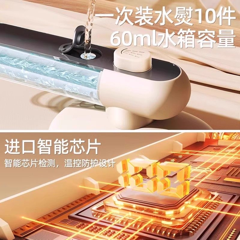 Portable Garment Steamer Suitable for Travel, Mini Foldable Rotating, Spray Humidification, Suitable for Clothes, Jackets, Silk Dresses