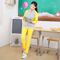 Kindergarten garden clothes spring and autumn cotton primary school uniform class suit suit Childrens teacher garden clothes British style summer clothes