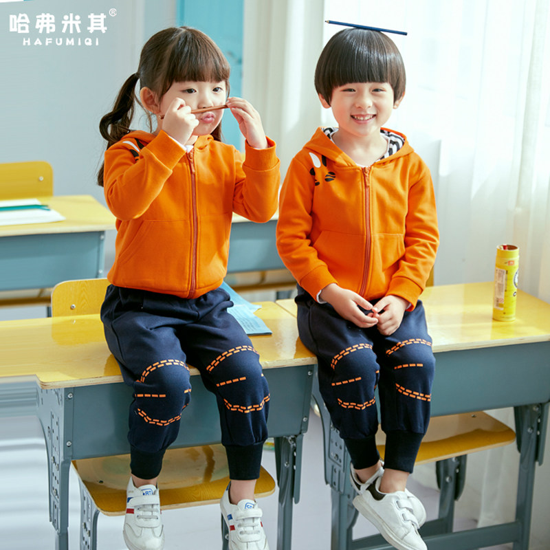 Kindergarten Garden Clothing Spring Autumn Summer Clothing Striped Cotton three sets Primary school uniforms Leisure Games Banserve Customized