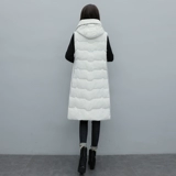 Модный длинный жилет с пухом, демисезонный пуховик, европейский стиль, средней длины, 2019