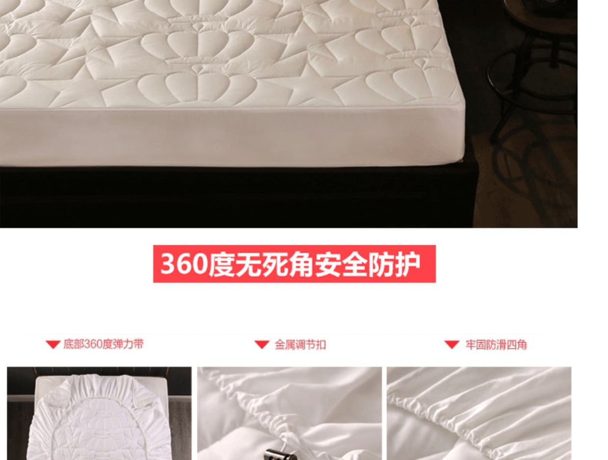 Bedspread Fitted Simmons bảo vệ tay áo bông dày che bụi 1.5m1.8m bao gồm tất cả một mảnh giường có thể tháo nắp - Trang bị tấm giá khăn trải giường spa