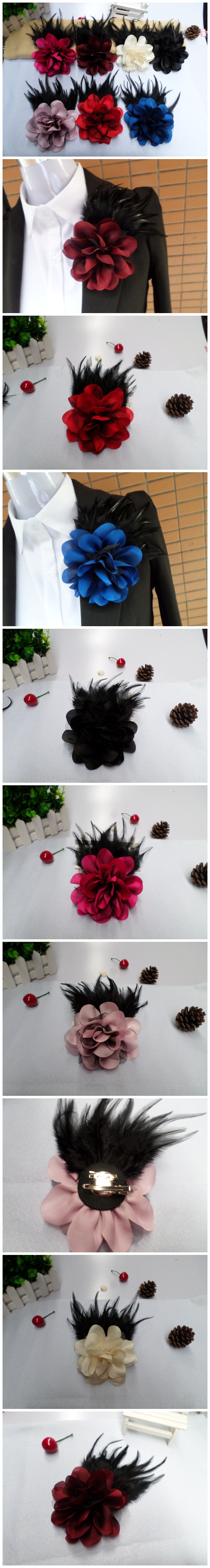 Broche femme en plume - Ref 1171025 Image 6