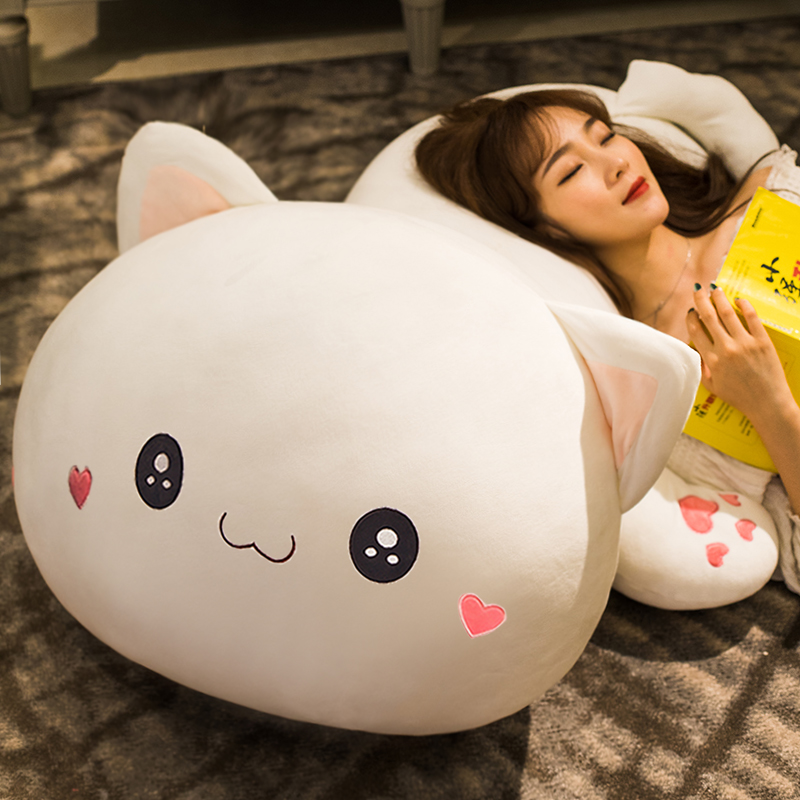 Long Cat Pillow Cute Girls Plush Pillow Super Soft Plush Animal Pillows