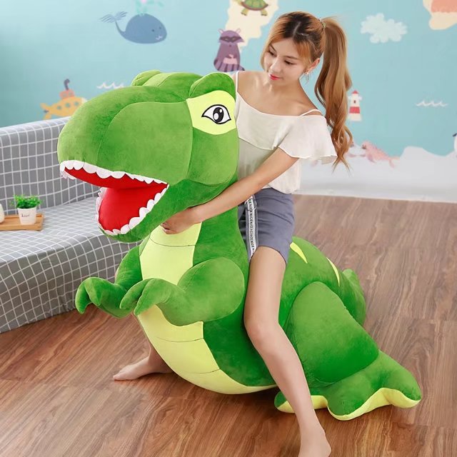 oversized stuffed dinosaur