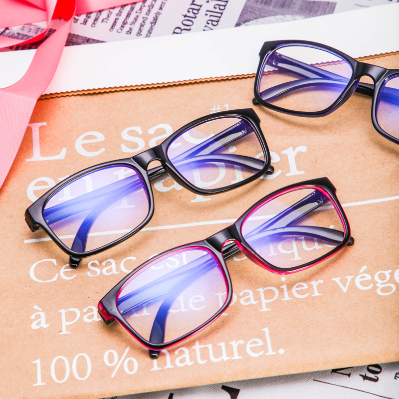 Anti-radiation glasses women's flat light mirror large frame men's non-degree anti-blue light mobile phone computer glasses frame net red style