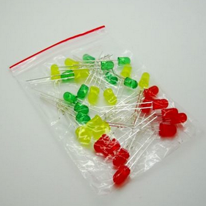 5mm Light-Emitting Tube Package Led Lights, Colored Light Bodies, 10 Pieces Each of Red, Green, Yellow, and Blue, Light-Emitting Diodes, Total 40 Pieces 5mm Light-Emitting Tube Package Led Lights, Colored Light Bodies, 10 Pieces Each of Red, Green, Yellow, and Blue, Light-Emitting Diodes, Total 40 Pieces