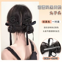 Балетный стиль черный лебеденный булочка [коричневый и черный] пара одежды