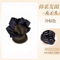 Резинка для волос в корейском стиле с низким пучком [холодно-коричневый]