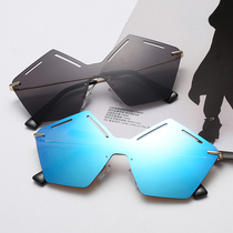 Sunglasses retro elegant star female Korean sun glasses tide 2021 ladies personality glasses round face new net red