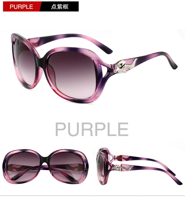 2018 new vòng màu sunglasses ladies khuôn mặt tròn Hàn Quốc phiên bản của retro mạng red star mô hình kính kính mát nữ triều