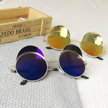 Personality glasses round face Tide star female retro elegant 2021 New Net red sun glasses ladies sunglasses Korean version