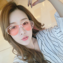 Sunglasses retro elegant star female Korean round face new net red sun glasses tide 2021 ladies personality glasses