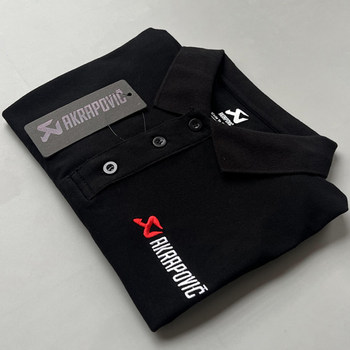 Scorpio Motorcycle Short-Sleeve Breathable Factory Team Uniform Akrapovic Summer Polo Shirt Motogp Cotton T-Shirt for Men