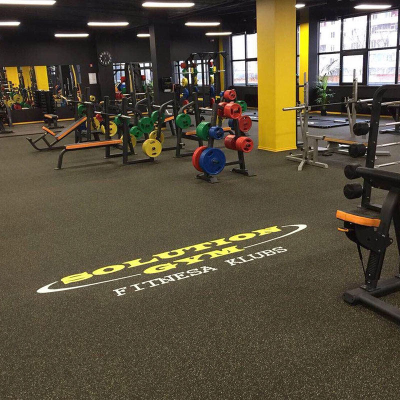 Gym Floor Cushion Buffer Floor Rubber Wrap Shock Cushion Soundproof Wear Resistant Dumbbell Sport Floor Mat