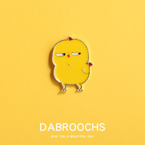 Cute Japanese cartoon chick brooch ins tide personality badge School bag bag pin accessories clothes collar pin female