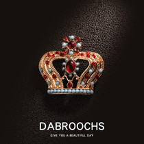 European style retro palace Crown pin ins personality temperament fashion high-end brooch corsage coat coat accessories