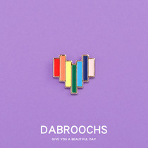 Cute Japanese brooch personality creative colorful love corsage neckline pin badge bag accessories for women