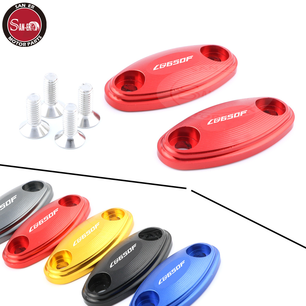 Suitable for HONDA CBR650F CBR650R 2014-2019 modified CNC rear mirror holder decorative cover