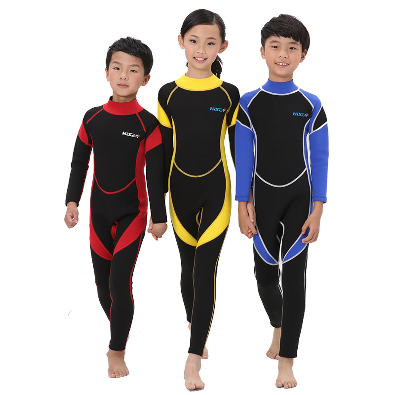CUHK Scout men and women long sleeves snorkeling suit full body surf clothes 2 5mm warm swimming clothes anti-ultraviolet clothing