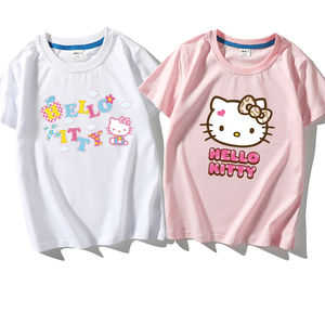 【hello kitty】女童纯棉短袖t恤