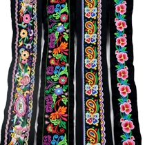 e3 new ethnic embroidery strip lace accessories Miao Buyi ethnic minority wind decoration embroidered cloth strips
