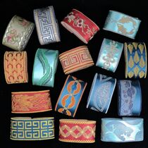 e1 East color new upscale emulated silk embroidered lace embroidery curtain lace embroidery curtains lace with zero cut 7 cm width