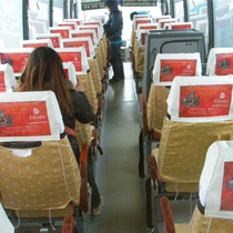 Car advertising headgear bus bus seat cover bus bus bus train Yutong advertising head cover customized