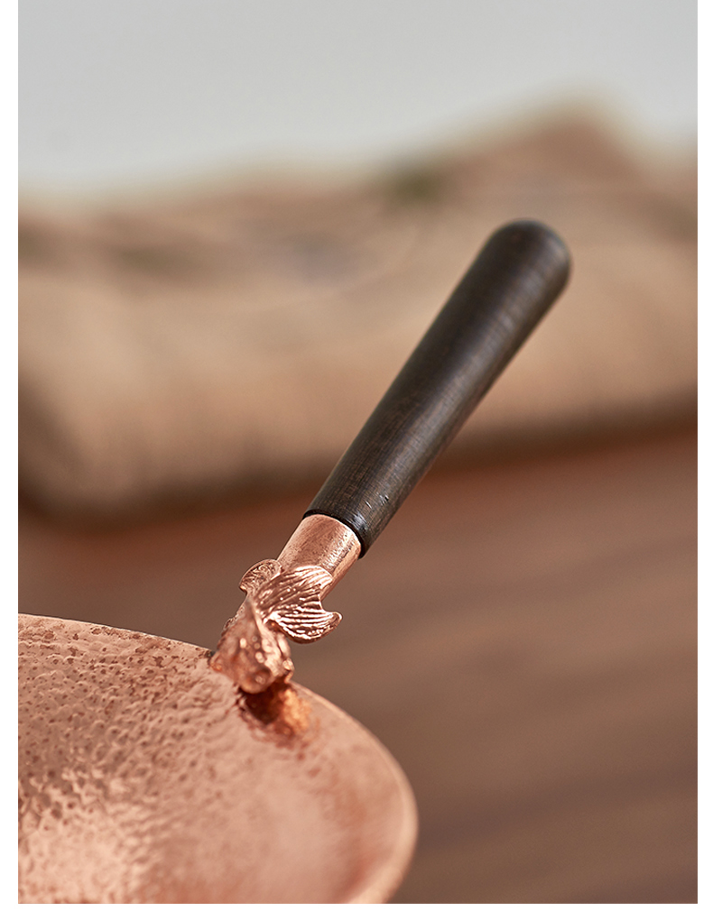 Qiu time copper) filter kung fu tea tea tea accessories filter in hot rosewood handle every good