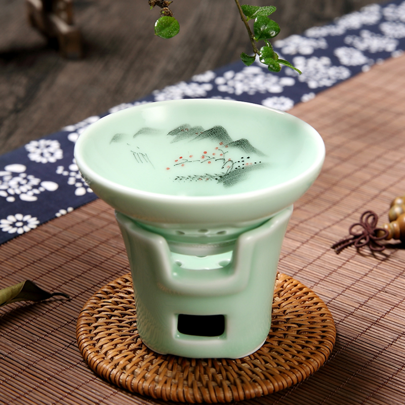 Tea accessories ceramic celadon between the screen mesh Tea Tea Tea set Tea Tea Tea filter is good