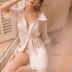 Nếu nhà XL phục vụ đồ lót gợi cảm đồ ngủ gợi cảm nữ mùa đông nóng người lớn rỗng áo ngủ yêu quần áo người