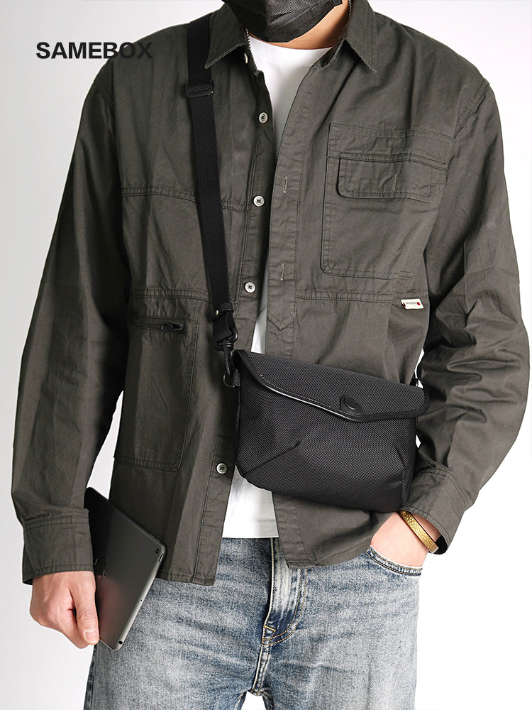 CORDURA Ballistic Nylon 1680D One Shoulder Messenger Bag Men's Trendy Waterproof FIDLOCK Magnetic Buckle Backpack - Taobao