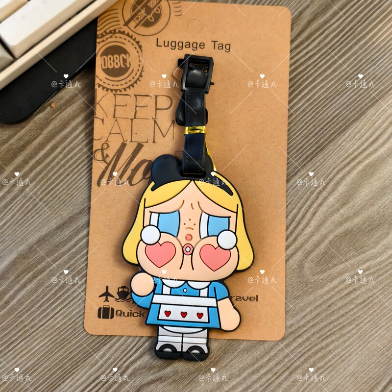Crybaby Luggage Tag Boarding Pass Suitcase Tag Luggage Anti-Lost Tag Bag Pendant