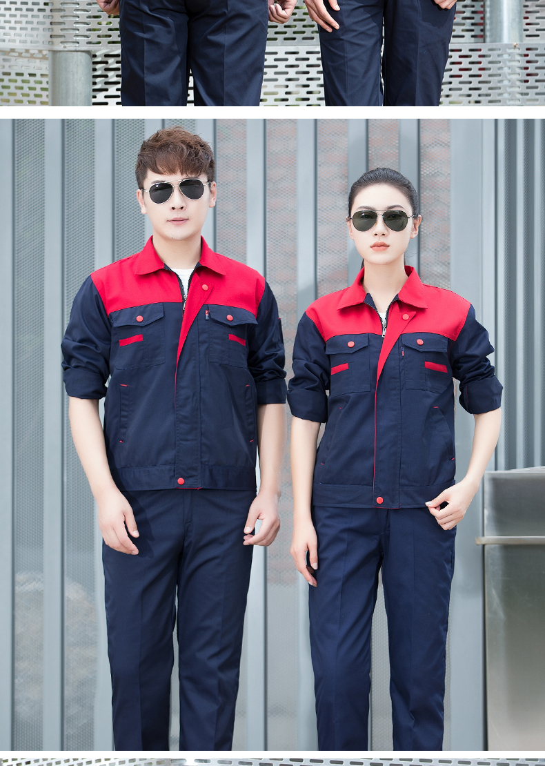 Mùa xuân và mùa thu áo dài tay phù hợp với nam lao động bảo hiểm nhà máy quần áo rửa xe sửa chữa tự động sửa chữa xưởng áo yếm shop đồ nam đẹp