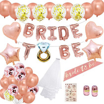 Bridal Head Yarn Shoulder Strap Single Party Brideto Be Balloon Decoration Arrangement Suit Bridal Shower