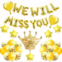 Rejoice to arrange we will miss you colleague Departure Teacher Retirement Party Anniversary Balloon Decoration