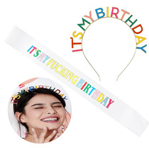 Net Red Girl Goddess Birthday Decoration Seven Color Hair Stirrup Super Fairy Cute Romantic Head Accessories Girdle Shoulder Strap Arrangement Supplies