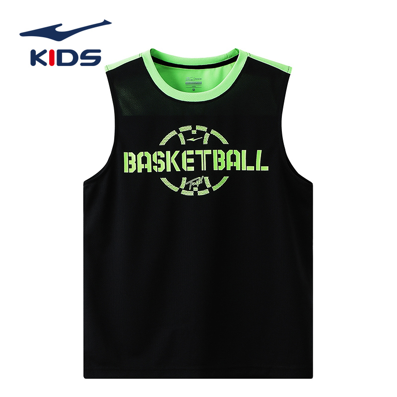 Hongxing Erke childrens vest 2020 chàng trai mùa hè t-shirt trong top các trẻ em lớn bóng rổ áo trẻ em không tay.