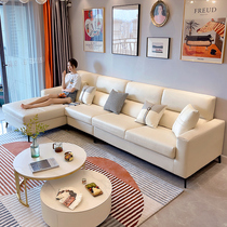 Nordic corner sofa small apartment modern extremely simple Italian light luxury style technology fabric noble concubine sofa combination