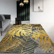 Golden Light Extravaganza With Large Living Room Carpet Free Tea Table Mat Minima Modern Bedroom Bedside Mat for home Easy-to-handle