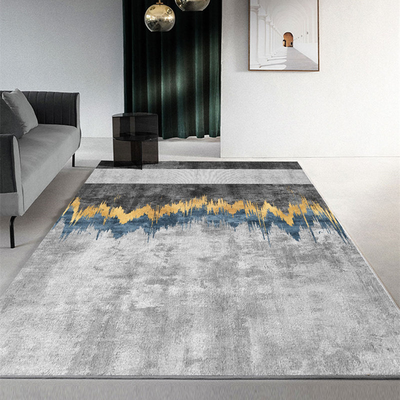 Grey Ensemble Light Extravaganza Living-room Carpet Tea Table Blanket Large Area Minima Modern Bedroom Bedside Mat for home washout