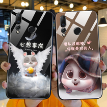 Huawei nova4 mobile phone case nove4e glass mouse case all-inclusive anti-drop cover mar vce one aloo al00 men and women note limited edition novo Net Red n