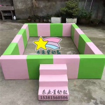 Early education parent-child kindergarten indoor park soft ocean ball pool Childrens fence rectangular combination wave ball pool