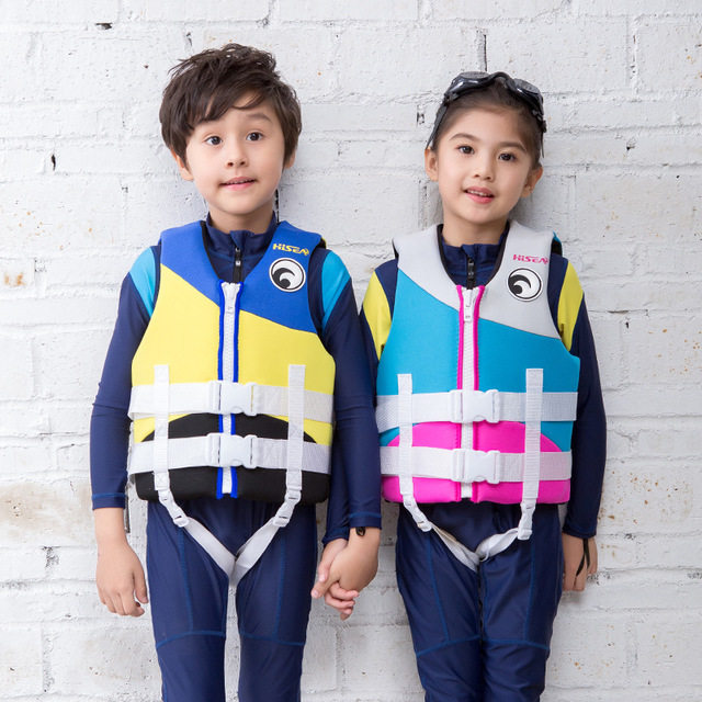 Professional children's life jacket buoyancy vest in the middle of the big boys and girls children's buoyancy vest snorkeling drifting swimming vest
