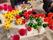 Customized with real silk pom ball Peking Opera headdress hat pendant dance supplies Lion accessories